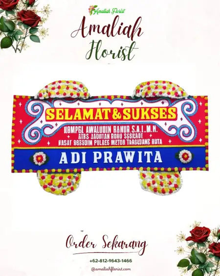 Papan Bunga Ucapan Selamat Patebon